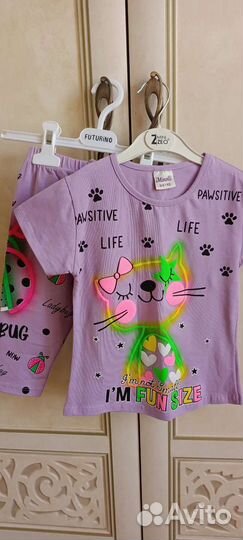 Вещи пакетом на девочку 104 110