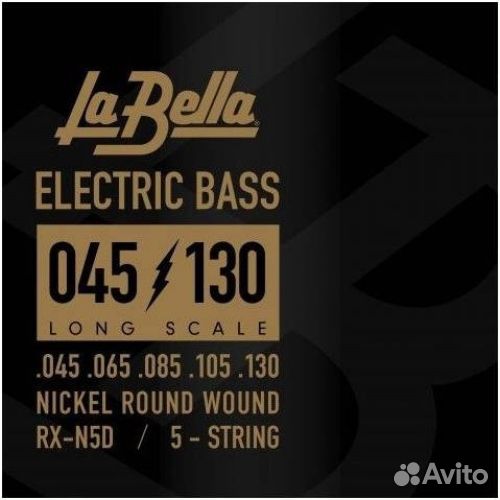 Струны для пятиструнной бас-гитары La Bella RX-N5D
