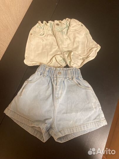 Шорты zara 92 и 104 размеры