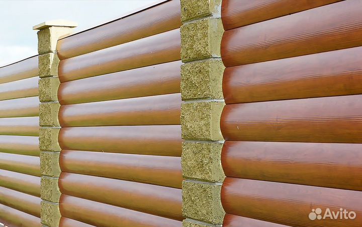 Металлосайдинг 3D Бревно