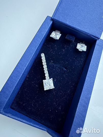 Swarovski комплект серьги и подвеска