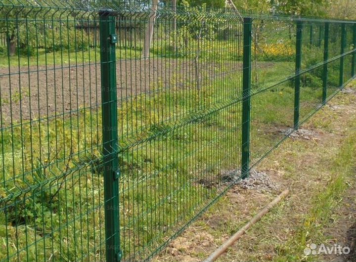 Забор Гиттер 3Д. Ворота. Калитки. Столбы