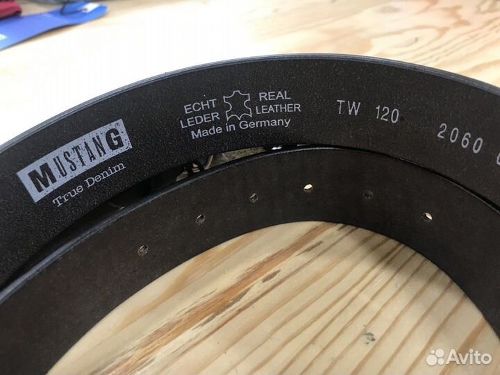 Ремень Mustang, чёрный. Оригинал