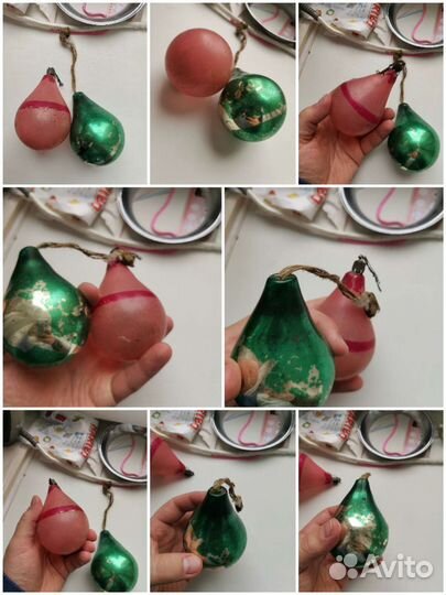 Елочная игрушка времён СССР фигурки