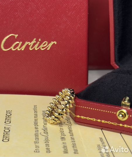 Кольцо clash de cartier золото 585 probe