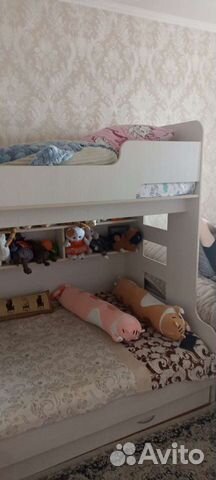 Двухъярусная кровать бу с матрасами