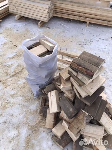 Дрова сухие в мешках