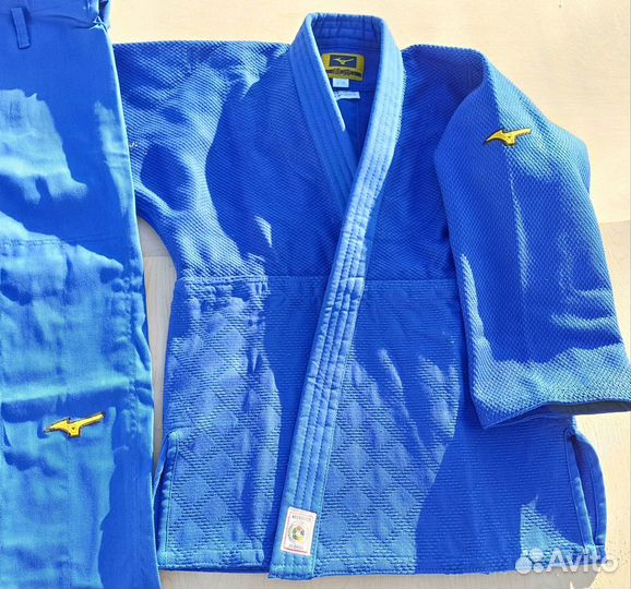 Кимоно для дзюдо не mizuno синее IJF Пакистан