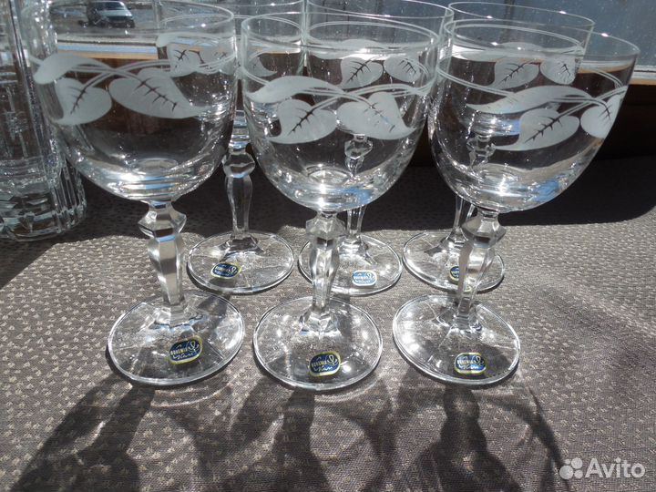 Бокалы рюмки пантография Чехословакия
