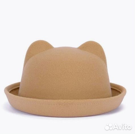 Шляпа фетровая женская новая Китти с ушками