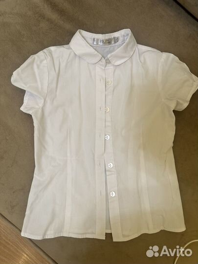 Блузки школьные 122 128 пакетом