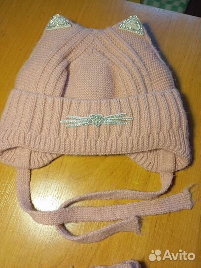 Детская шапка+манишка