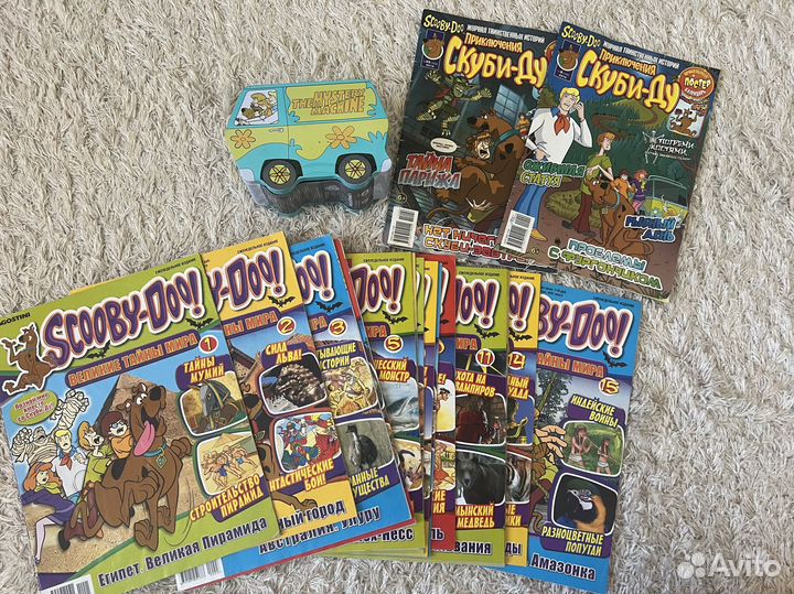 Журналы карточки и фургончик Скуби ду