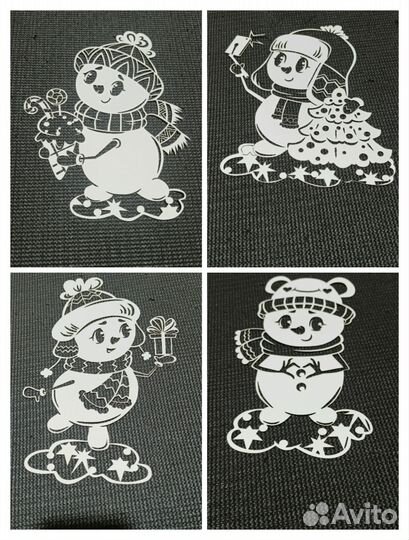 Бумажное украшение на окна формата А4