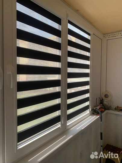 Рулонные шторы день ночь