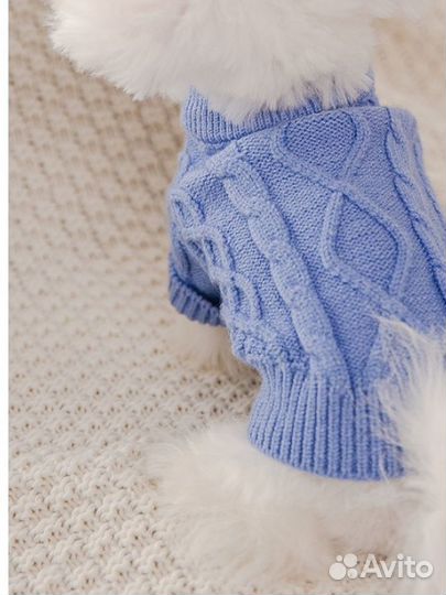 Свитер вязаный новый для мелких пород