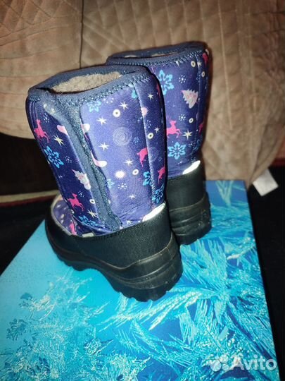 Зимние сапожки 2 пары для девочки 25 размер