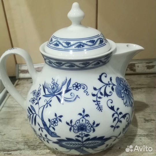 Сервиз чайный Синий лук,Чехословакия,Богемия