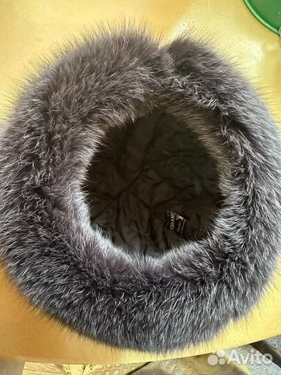 Шапка женская из песца б/у