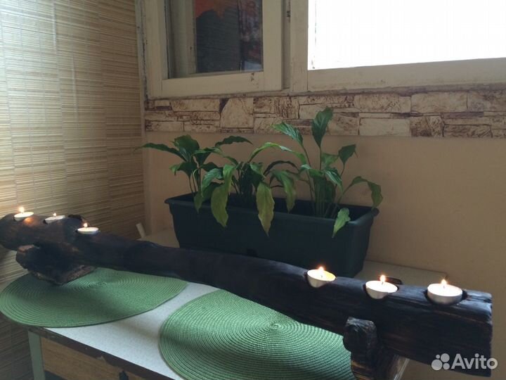 Подсвечник из дерева