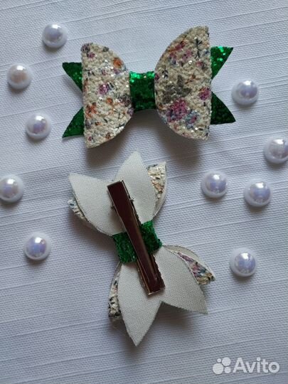 Бантики для волос ручной работы