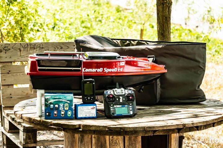 Карповый кораблик,камера,эхолот,25А,сброс,сумка