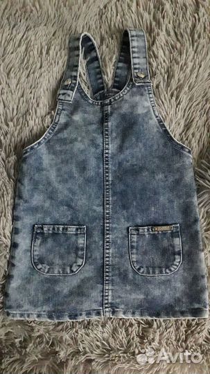 Джинсовый сарафан для девочки 104