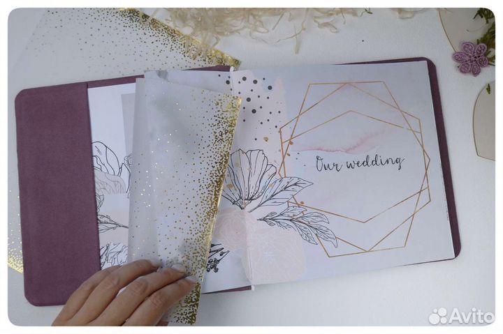 Свадебный фотоальбом с именами