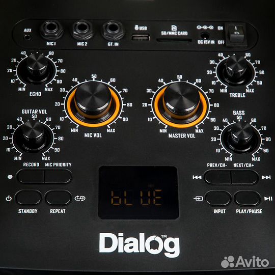 Колонка чемодан караоке Dialog Oscar AO-210 с бесп