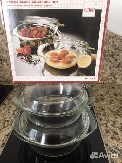 Кастрюля из жаропрочного стекла