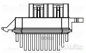Резистор э вент. отоп. для а м Nissan Qashqai