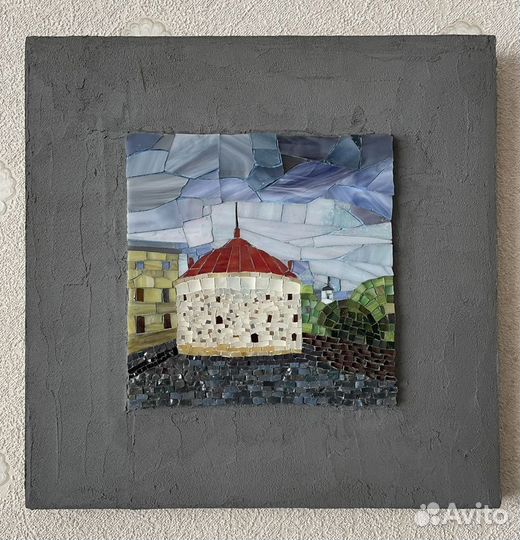 Картина. Панно. Мозаика из витражного стекла