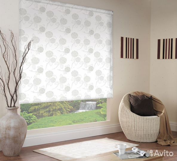 Рулонные шторы с замером и монтажом