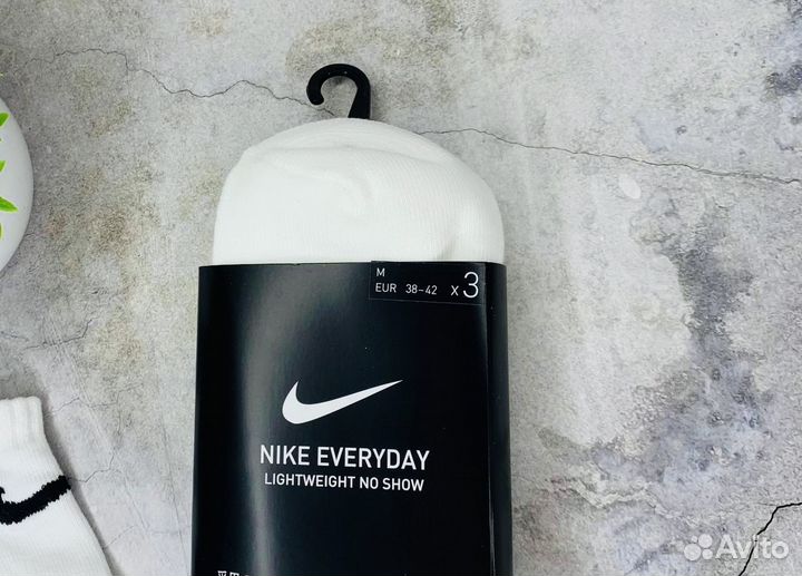 Носки NIke No Show белые оригинал