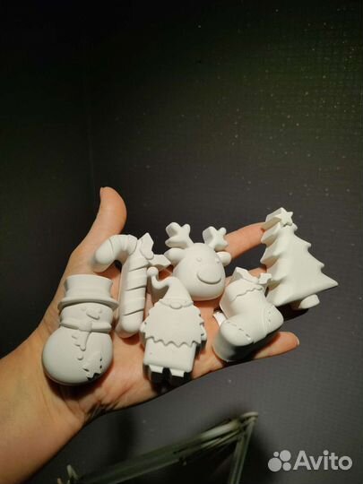 Новогодние фигурки для росписи