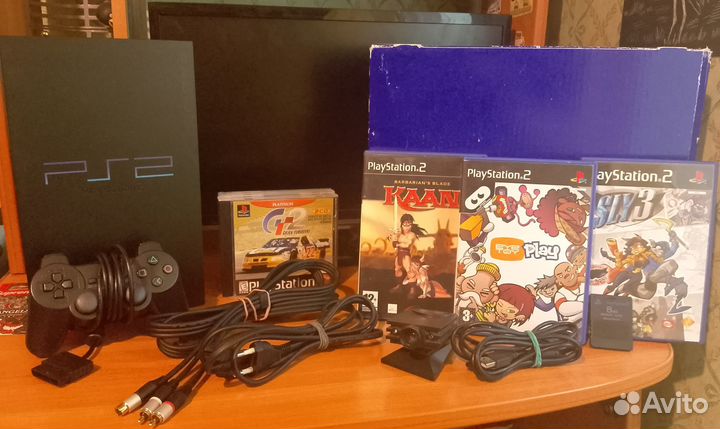 Sony Playstation 2 Fat Прошитая + Игры