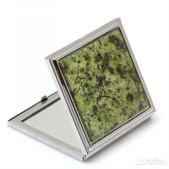 Карманное зеркало для макияжа Уральский Змеевик