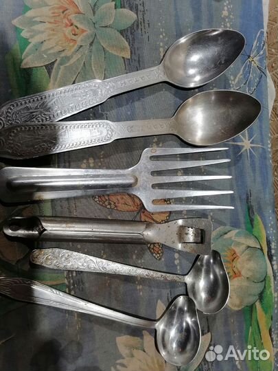 Мельхиоровые ложки СССР покрытие серебро мнц