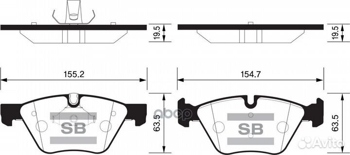 Колодки тормозные дисковые SP2159 Sangsin brake