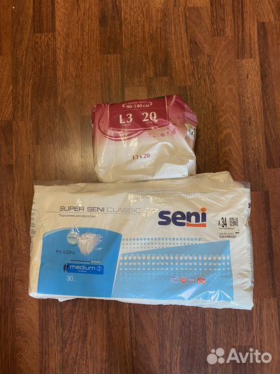 Подгузники для взрослых seni и трусы dr. Skipp