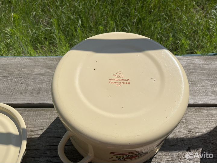 Эмалированная посуда кастрюля миска