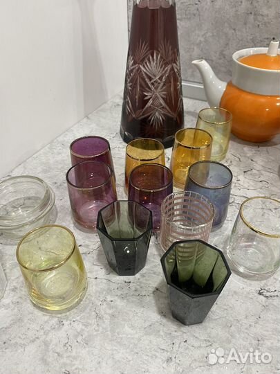 Графин и рюмки СССР