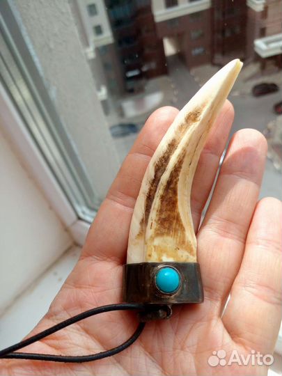 Клык кабана 10см талисман медальон