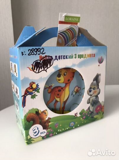 Детская посуда новая Олененок бэмби bamby