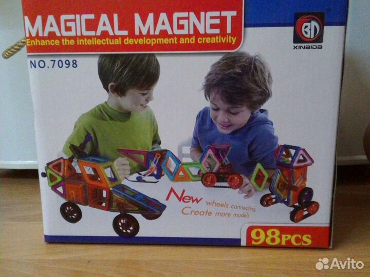 Магнитный конструктор новый