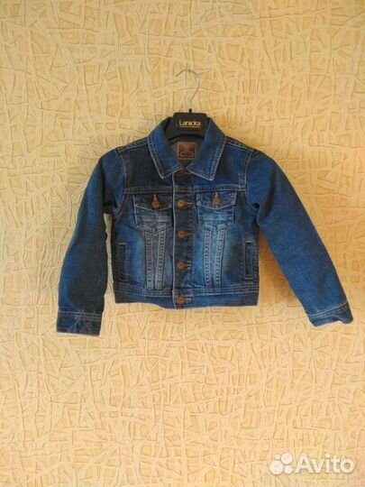 Новая джинсовая куртка 4-6 лет