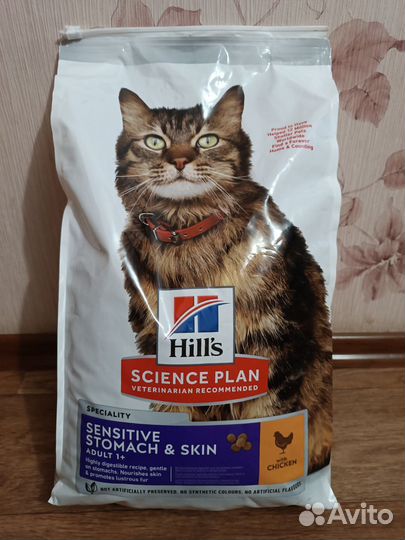 Сухой корм Хиллс для взрослых кошек 7 кг