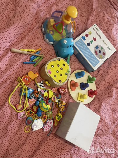 Набор развивающих деревянных игрушек