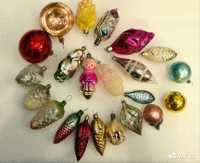 Елочные игрушки СССР 22 шт