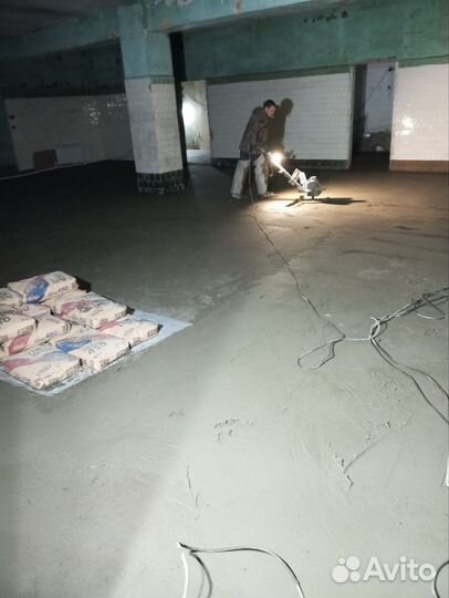 Полусухая стяжка пола с гарантией